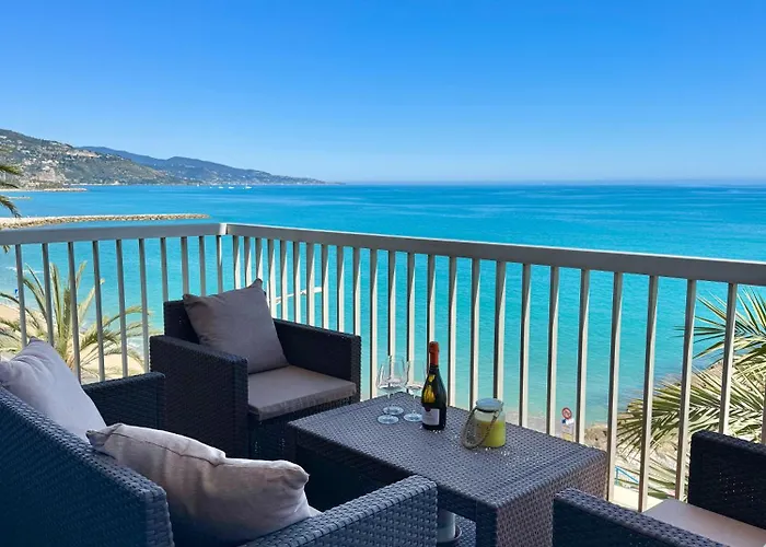 Stella Mare-vue Mer-clim-terrasse Μεντόν